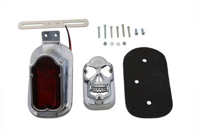 Chrome Skull Grill Tombstone Tail Lamp