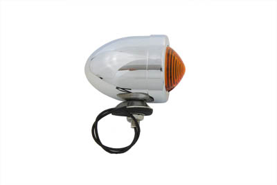 Chrome Bullet Marker Lamp 1 Wire Type