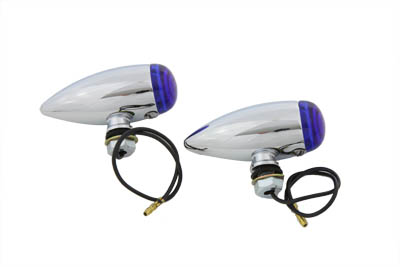 Mini Bullet Blue Lens Marker Lamp Set
