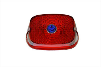 Tail Lamp Lens Red with Blue Dot