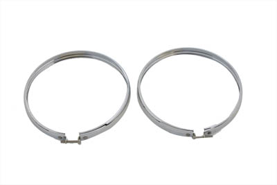 5-3/4" Headlamp Chrome Outer Rim Set