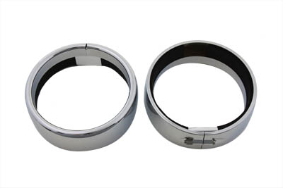 Spotlamp Chrome Frenched Trim Ring Set
