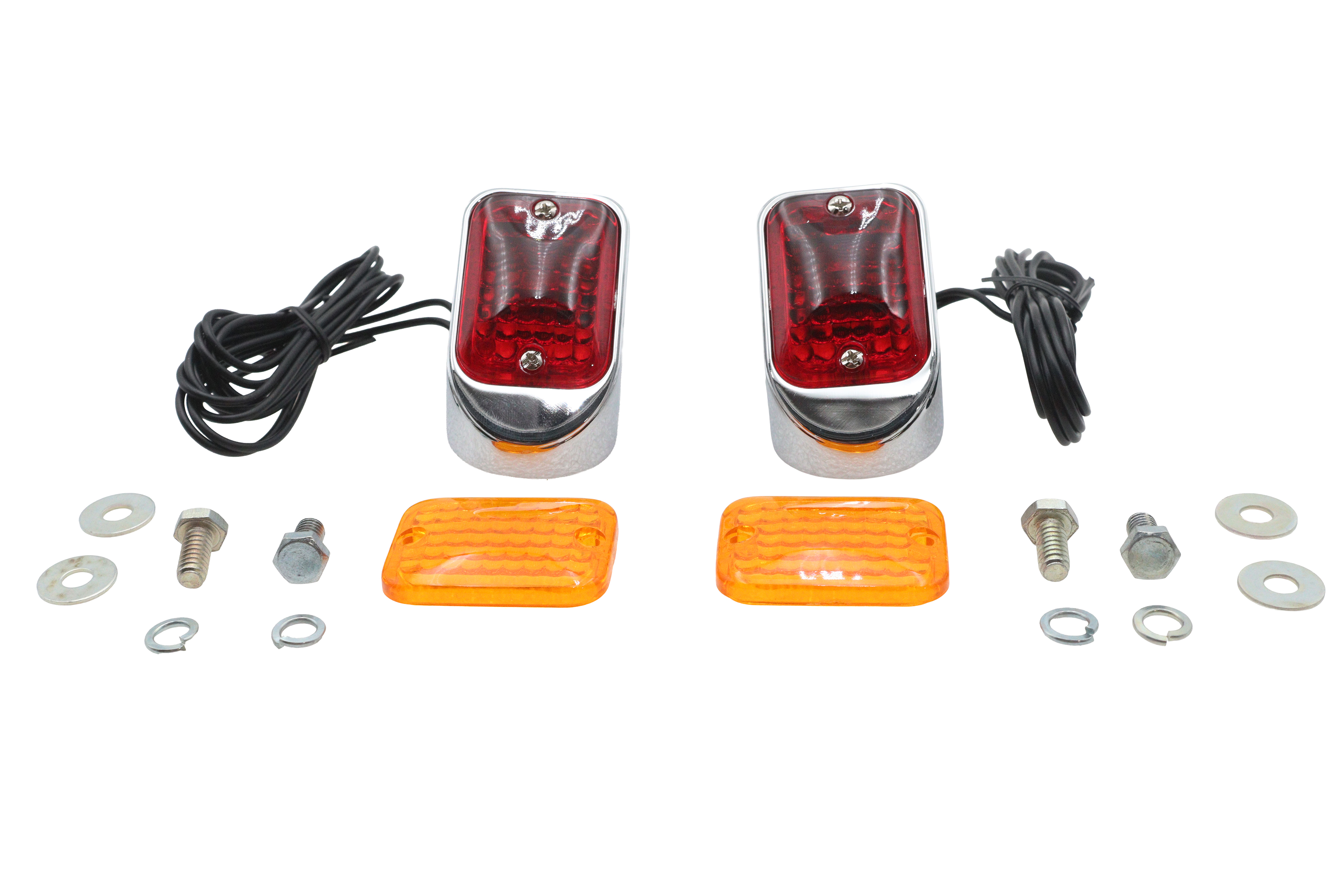 Deco Marker Lamp Set Bulb Type With Red and Amber Lenses