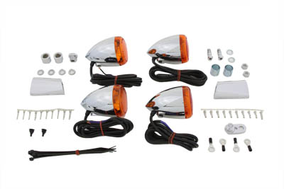 Chrome Bullet Style Turn Signal Kit