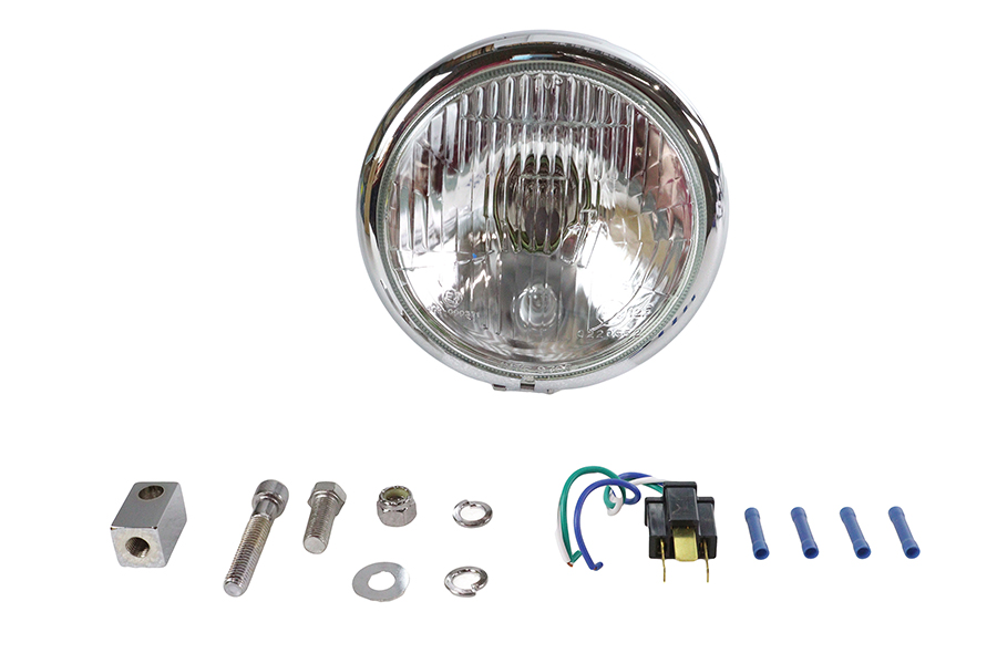 5-3/4" Headlamp Assembly Teardrop Style