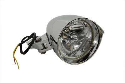 4-1/2" Round Chrome Billet Headlamp
