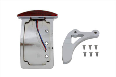 Chrome Curved Slice Style Tail Lamp Kit