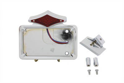 Chrome Horizontal LED Tail Lamp Kit Diamond Style