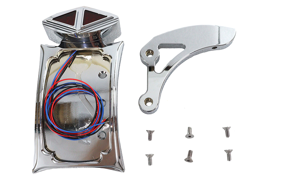 Chrome Curved Tail Lamp Kit Spike Type