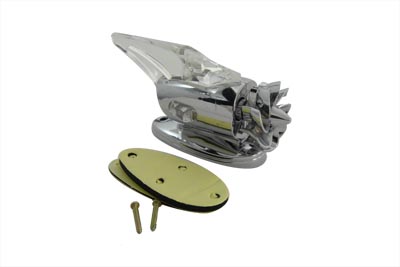 Chrome Fan Marker Lamp Red