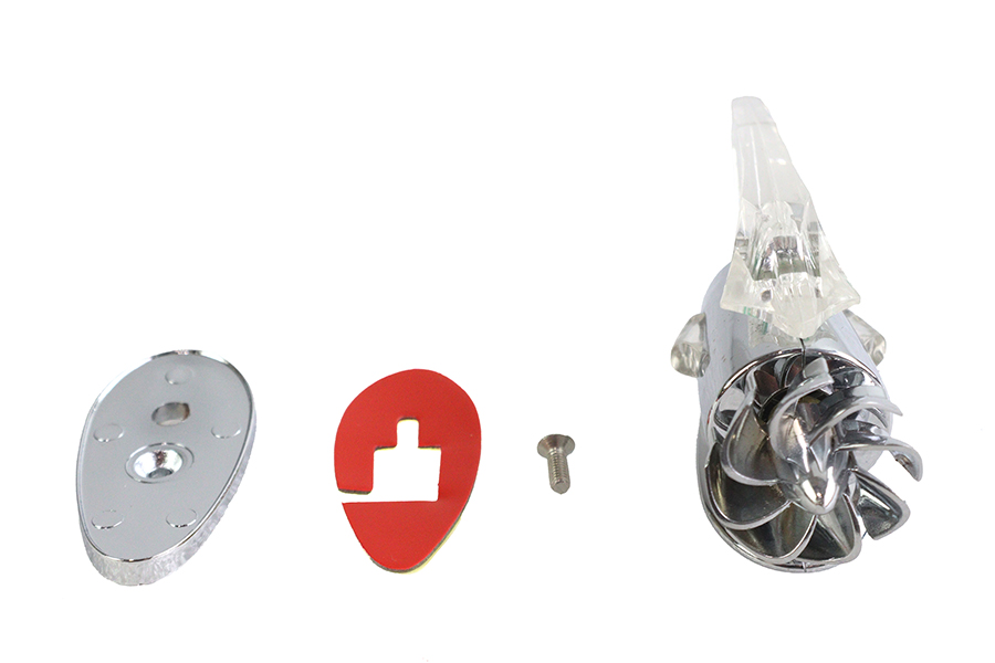 Chrome Amber Fan Operated Marker Lamp