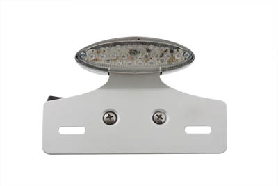 Chrome Mini LED Cateye Tail Lamp Clear Lens
