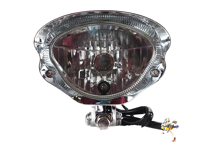5-3/4" Headlamp Assembly Glow Style with Visor