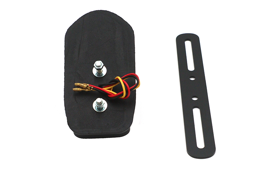 Black Mini Tombstone Tail Lamp with Bracket for Harley-Davidson