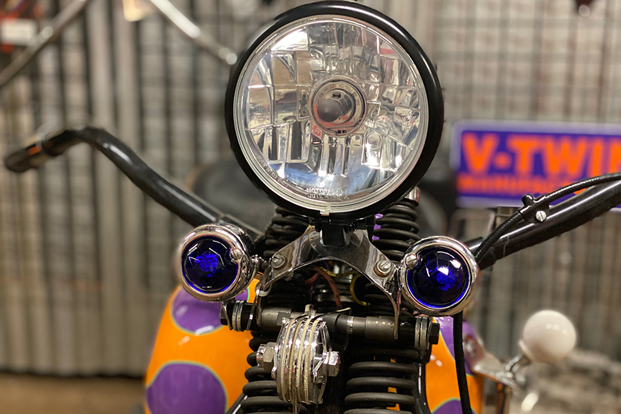 Blue Faceted Tail Lamp Lens Set