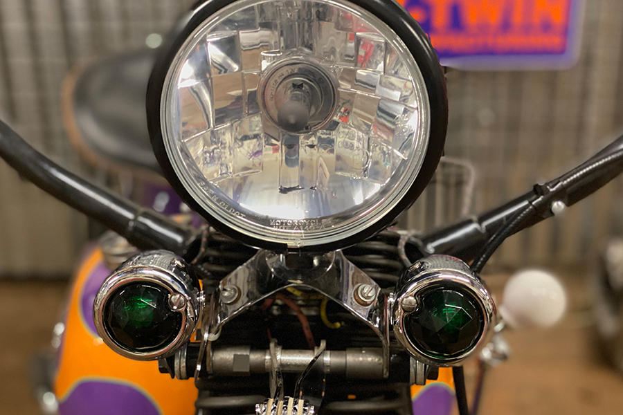 Tail Lamp Lens Set Faceted Green