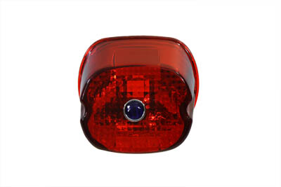 Tail Lamp Lens Laydown Style Red with Blue Dot