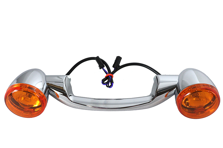 Chrome Revox Turn Signal Bar with Lamps