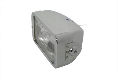 4-1/2" Headlamp Rectangular Caddy Type Chrome