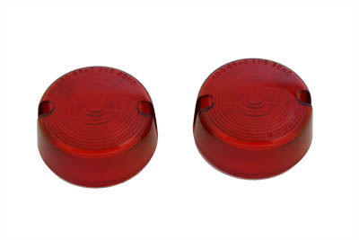 Turn Signal Lens Set Red fits Harley Davidson - Picture 1 of 2
