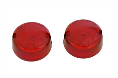 Turn Signal Lens Set Red fits Harley Davidson - Picture 2 of 2