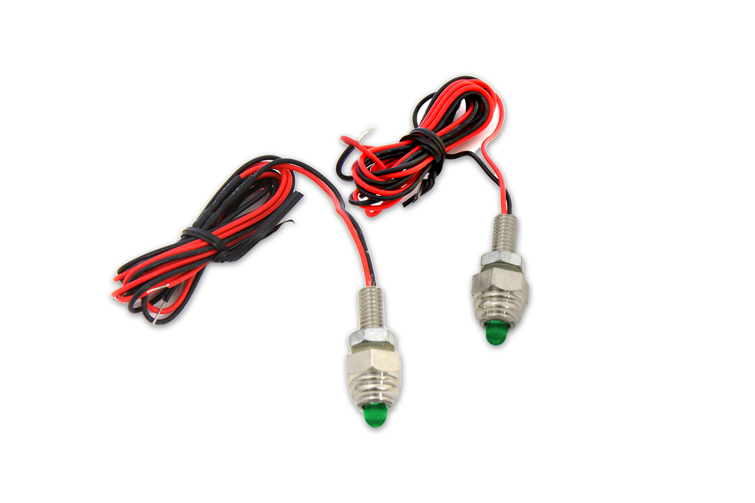 License Plate Frame Mounting Bolt Set with Green LEDS