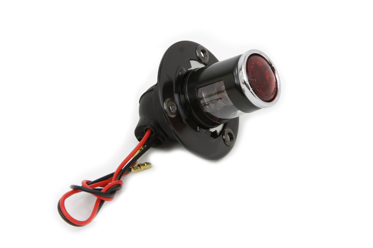 Black 1" Round Tail Lamp
