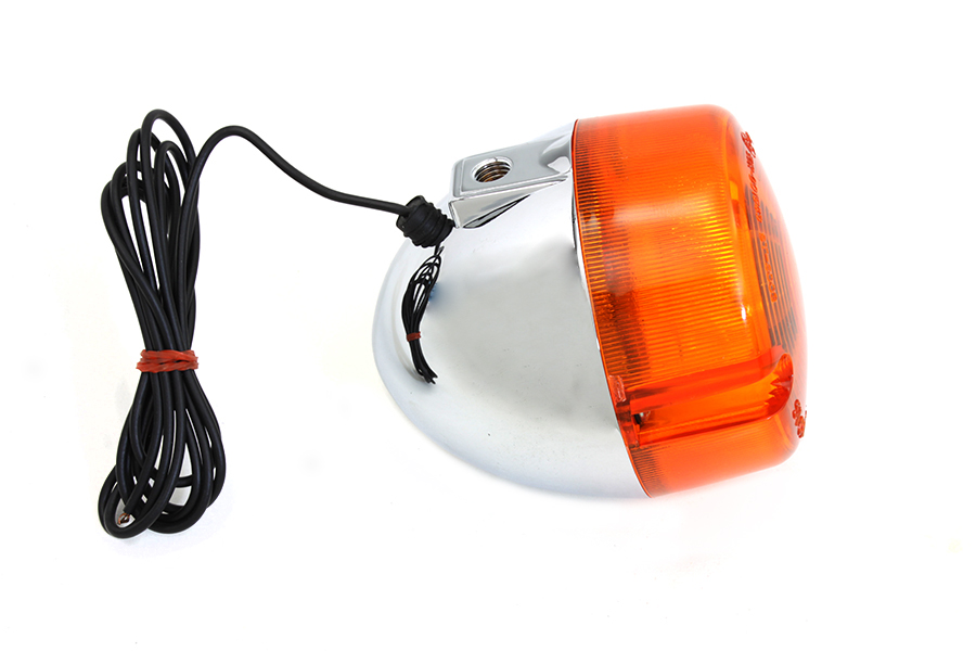 Chrome Turn Signal Assembly Front Right or Left fits Harley Davidson - Picture 3 of 3
