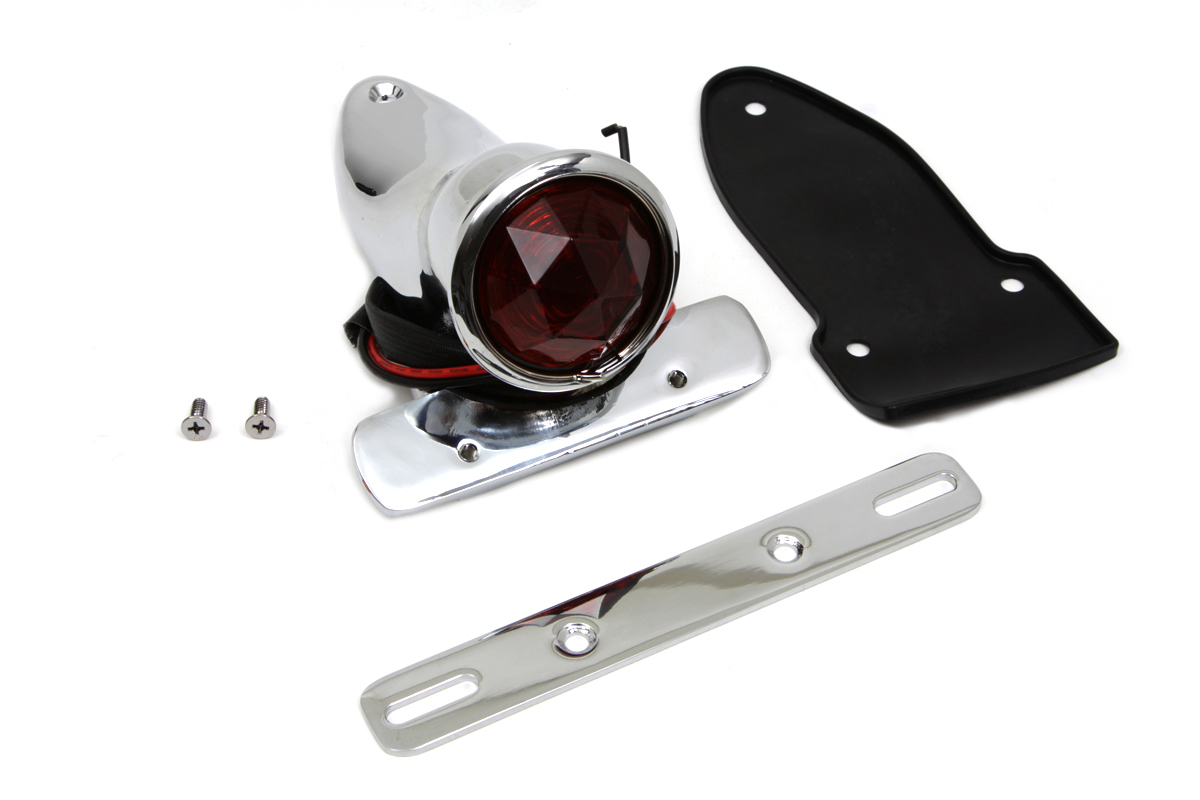 Bates Bobber Tail Lamp Assembly Chrome