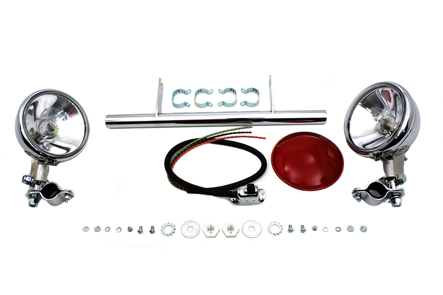 Chrome Spring Fork Spotlamp Kit