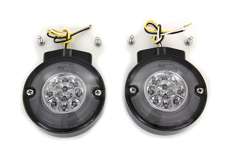 LED Turn Signal Set Front Black