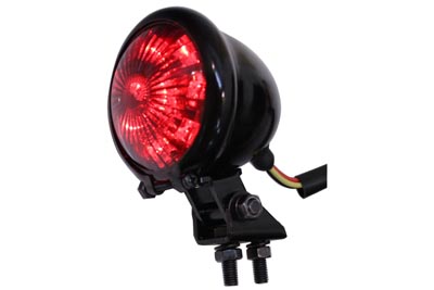 Round LED Tail Lamp with Red Lens
