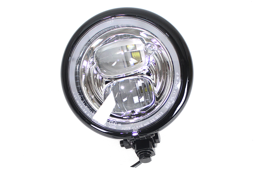 5-3/4" Bates Style LED Headlamp Black