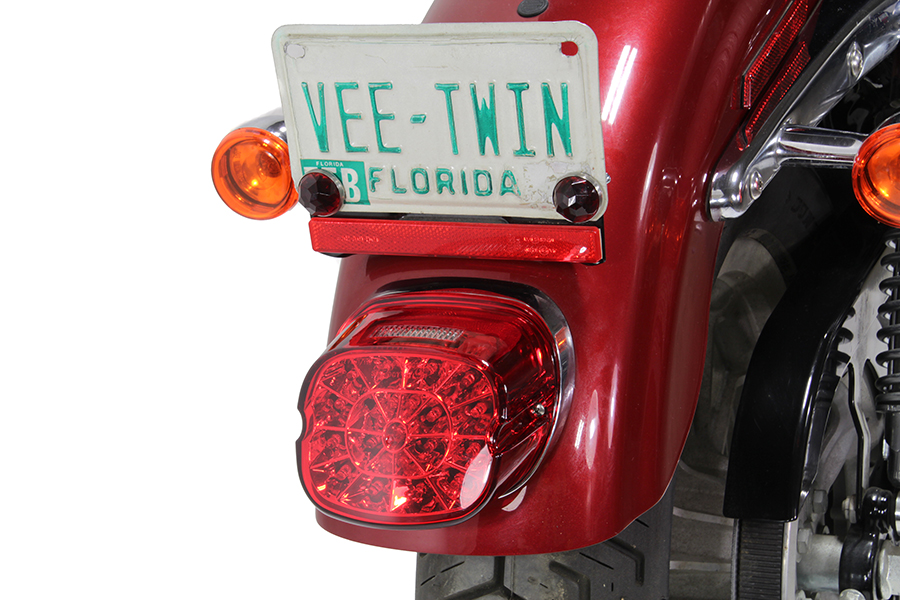 Lay Down Tail Lamp Assembly Red LED