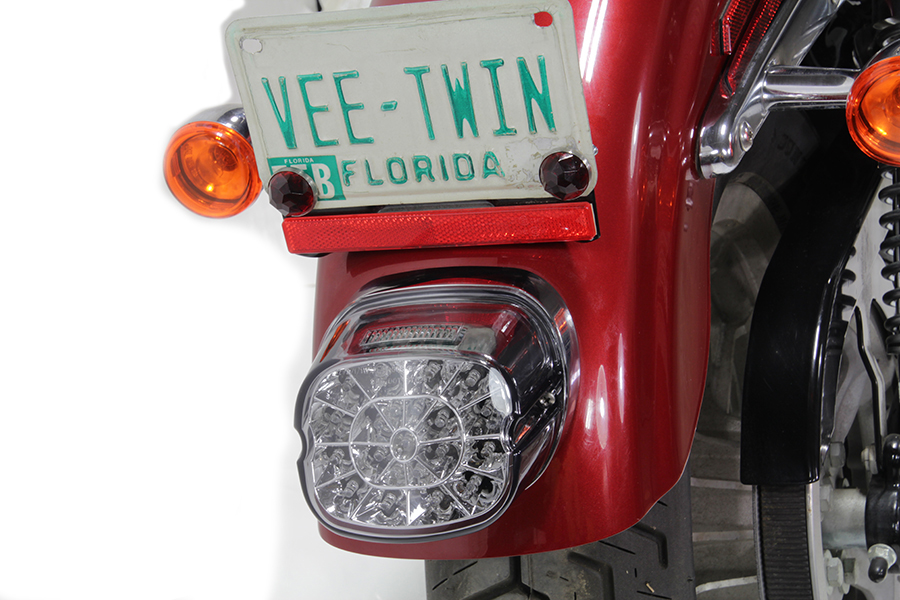 Lay Down Tail Lamp Assembly Smoked LED