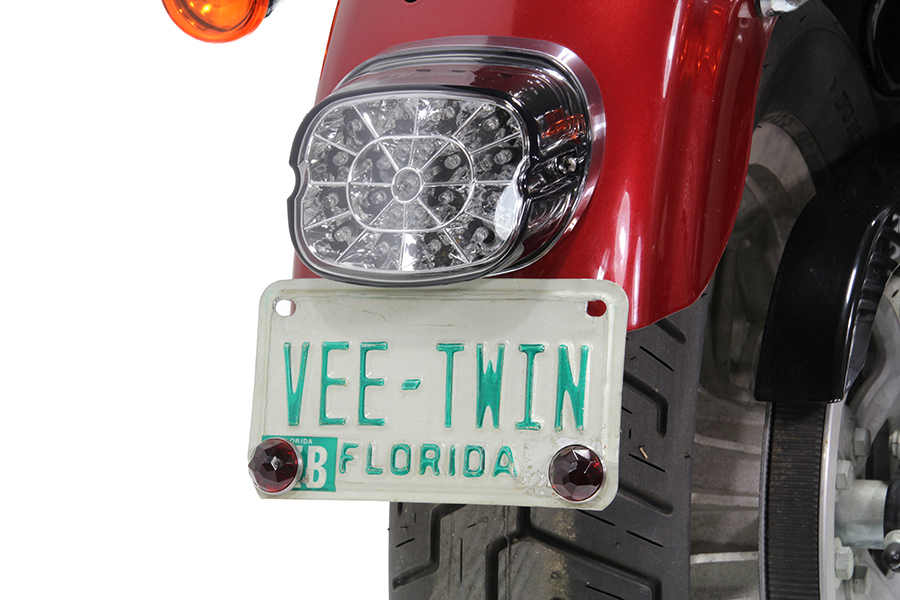 Lay Down Tail Lamp Assembly Smoked LED