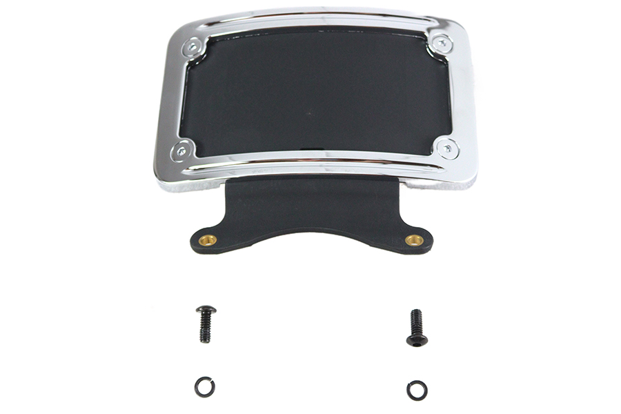 Chrome Curved License Plate Frame