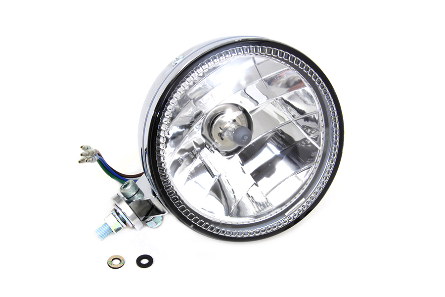 5-3/4" H4 Headlamp Unit Chrome