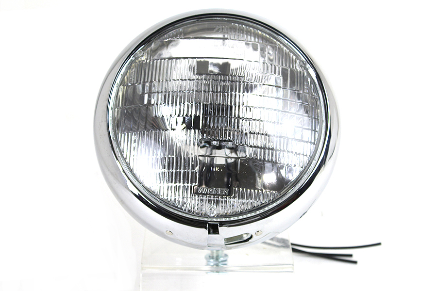 Vintage 7" Round Headlamp 6 Volt