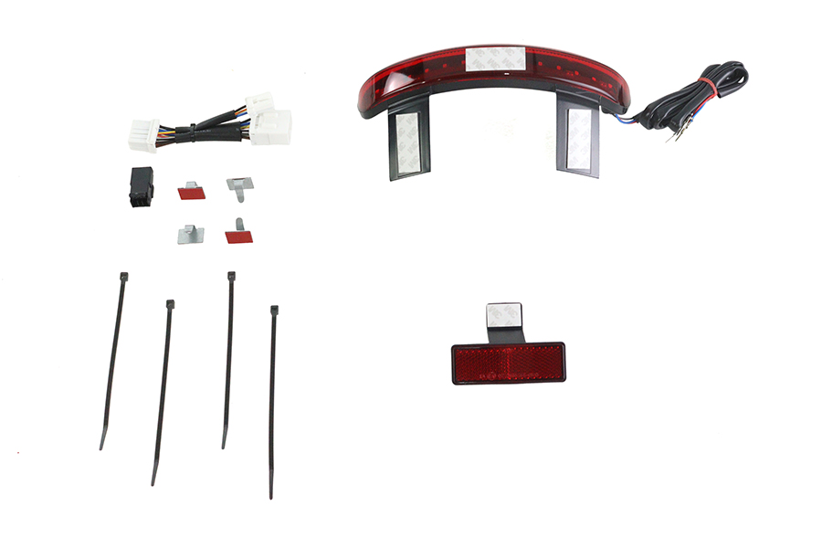 Chopped Fender Rear Edge LED Lamp with Red Lens