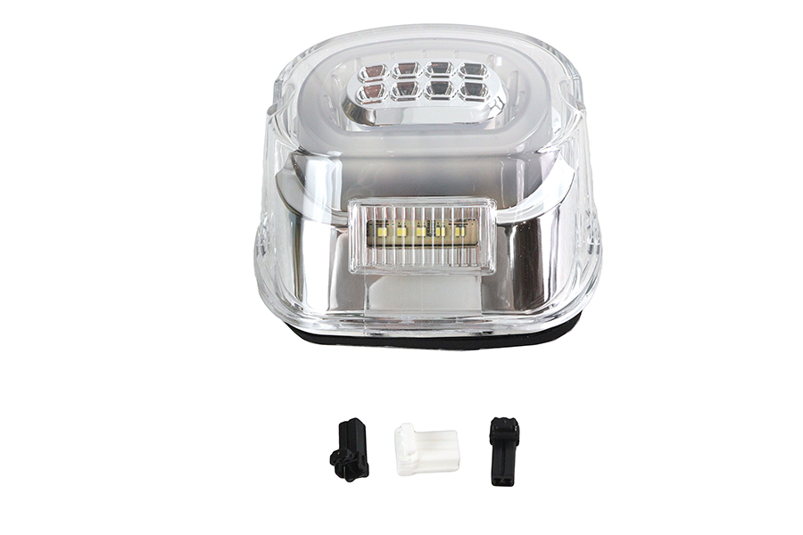 Chrome Lens Tail Lamp with LED Turn Signals