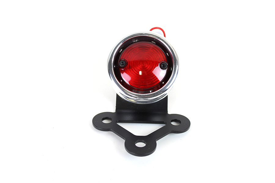 LED Round Tail Lamp Assembly Polished
