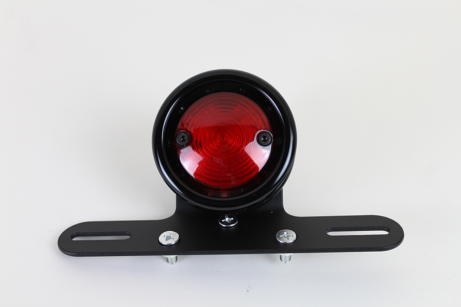 LED Round Tail Lamp Assembly Black