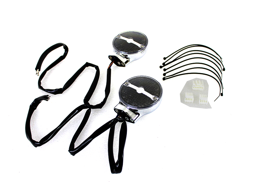 Amber LED Flat Lens Turn Signal Set