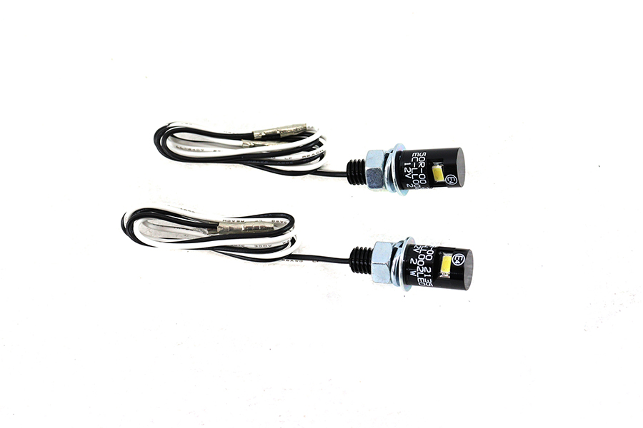 Black Burdett License Plate Bolt Set with LED