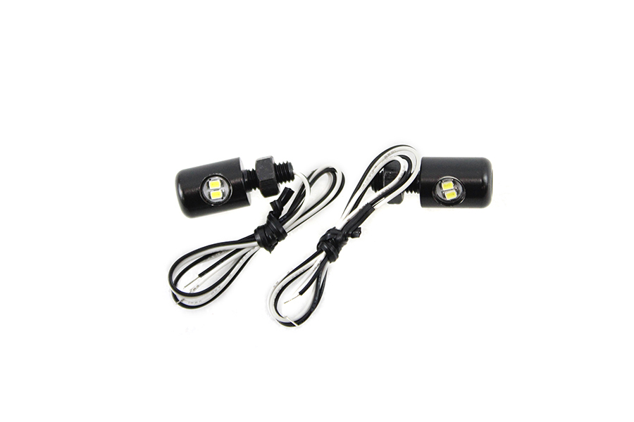 Black Hagler License Plate Bolt Set with LED
