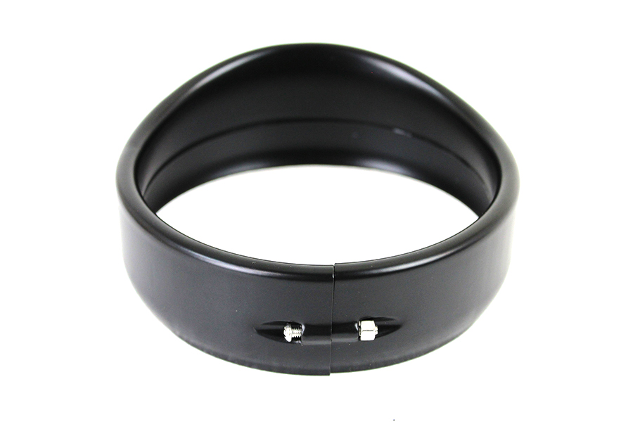 5-3/4" Visor Style Headlamp Trim Ring Black