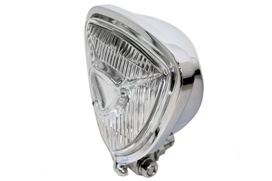12 Volt Chopper Triangle Spot Lamp Chrome