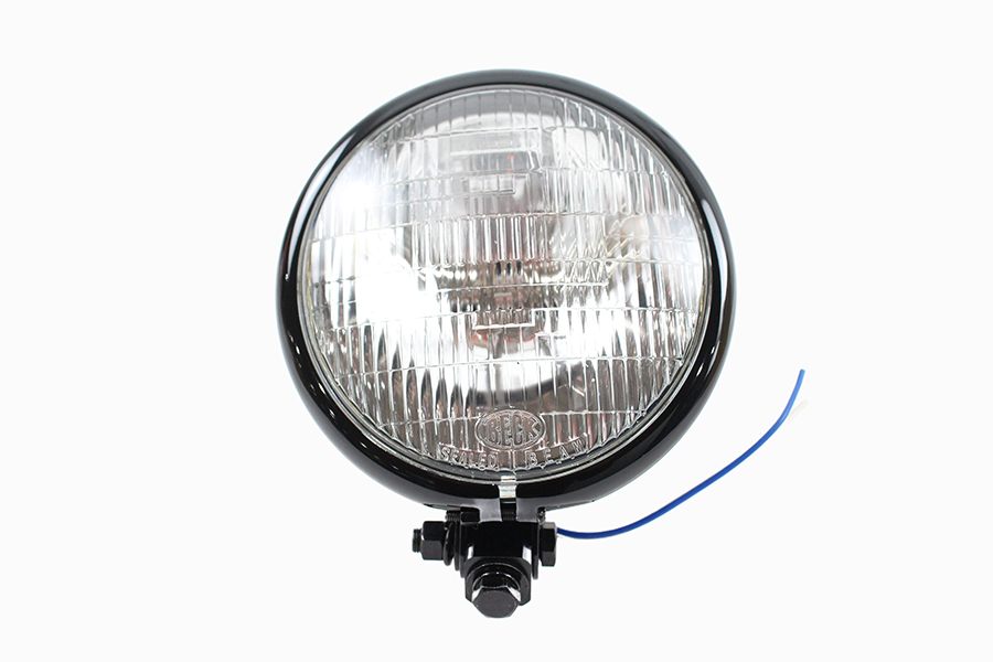 5-3/4" Round Headlamp Assembly Black