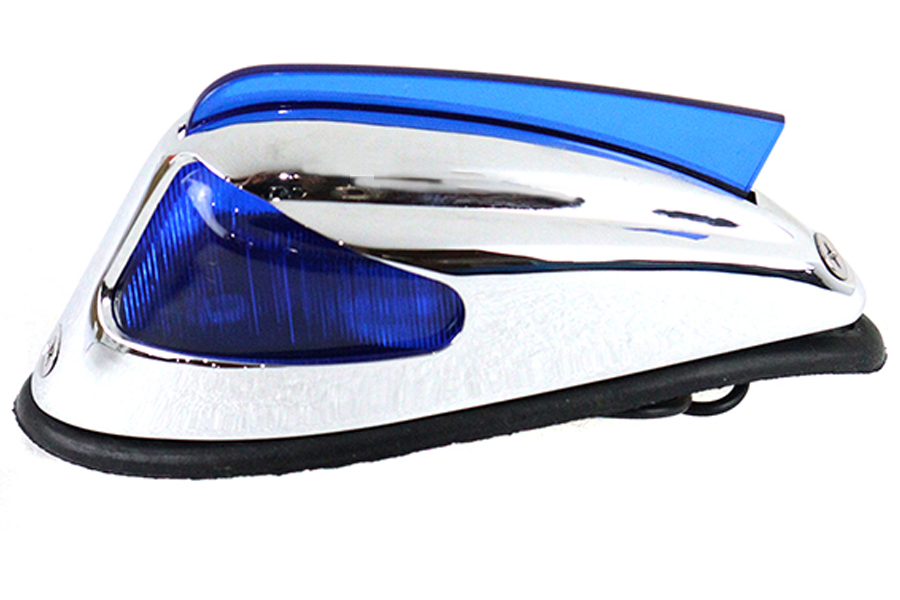 Replica Front Fender Lamp with Blue Lens